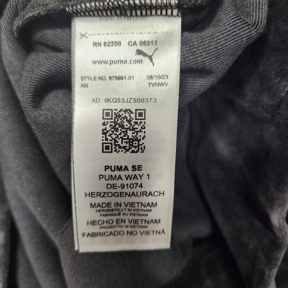 Puma Hoodie Women XS Black ESS ELEVATE Pullover Kangaroo Pocket Soft Velour New - Picture 5 of 11